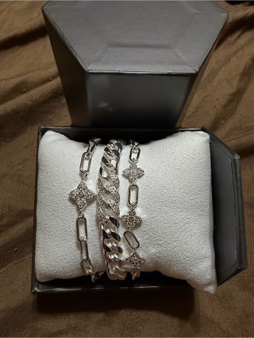 Luxe Layers Bracelet: Silver On Rhodium